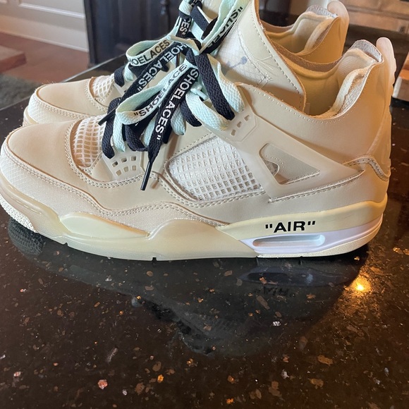 Nike Jordan 4 Retro Off-white Sail women’s 12.5 - Picture 6 of 11